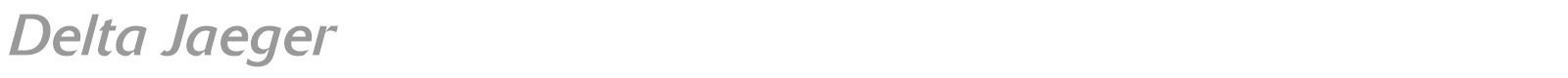 Delta Jaeger font preview